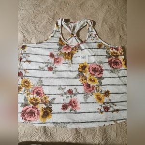 Floral Racerback Tank (S12)